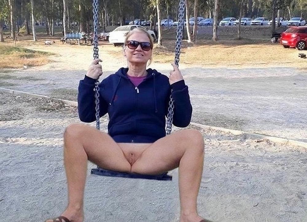 25P Sexy Grandma having fun outside 3