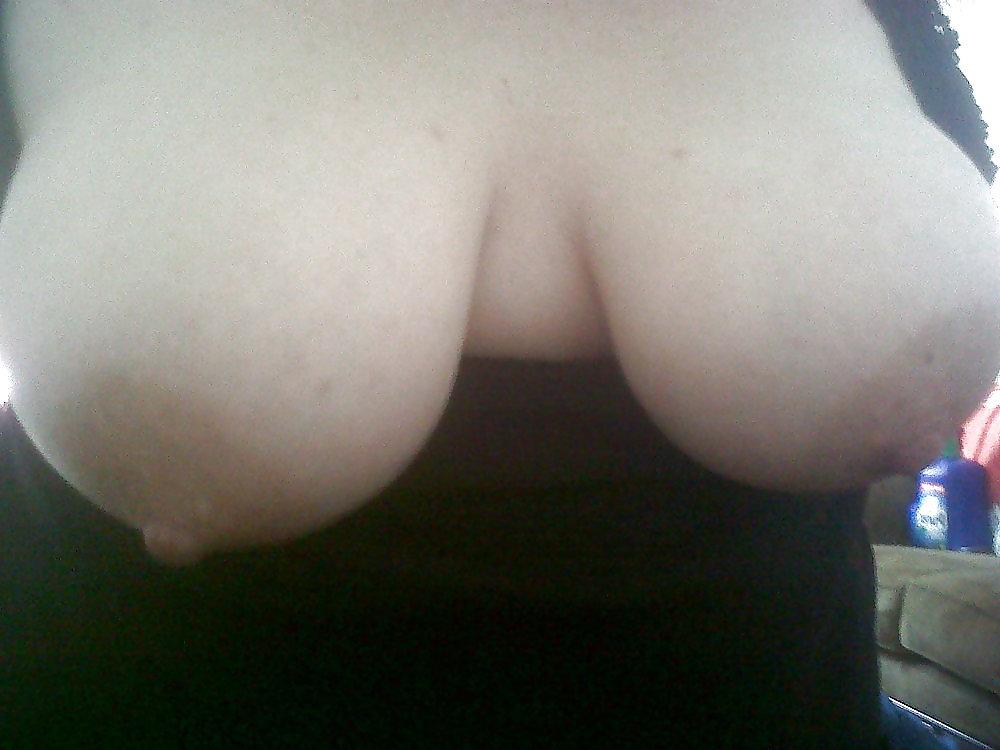 9P BBW Wife, tits and sucking my dick