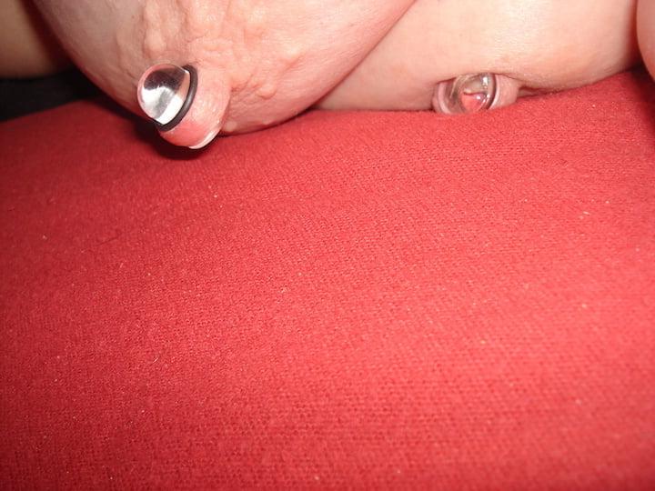 20P Dee's Large Gauge Nipple Piercings