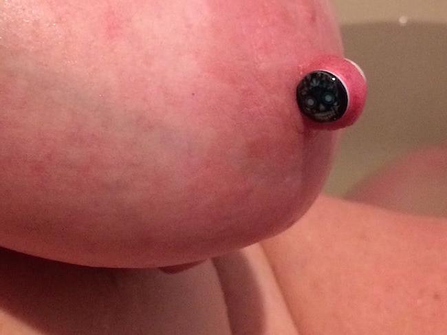 20P Dee's Large Gauge Nipple Piercings