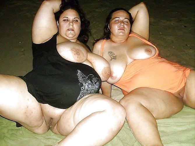 20P REAL BBW Lesbian Couple On The Beach