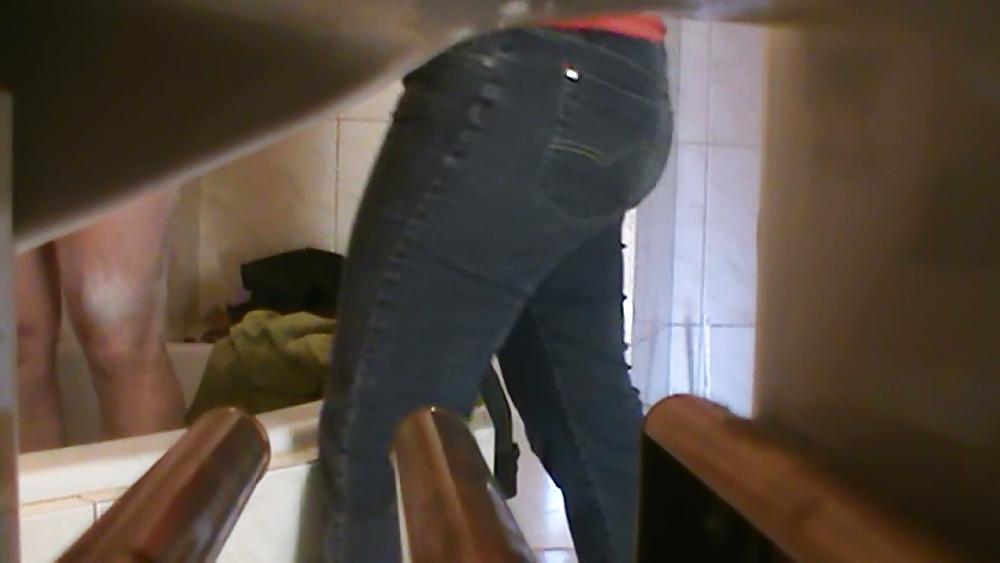 10P Bbw molli im bad heimlich von hinten gefickt 