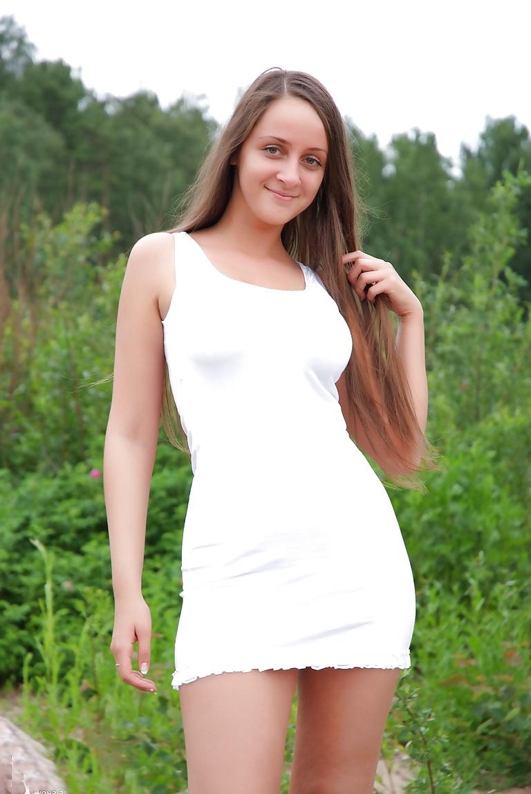 25P Sexy brunette forrest fairy with gorgeous natural tits