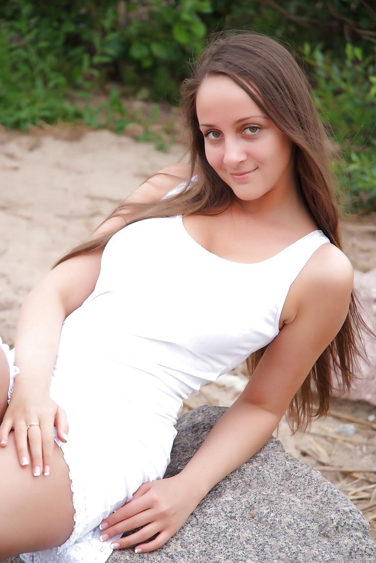25P Sexy brunette forrest fairy with gorgeous natural tits