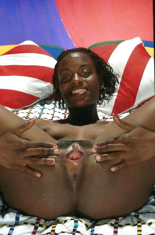 25P Black slut legs apart