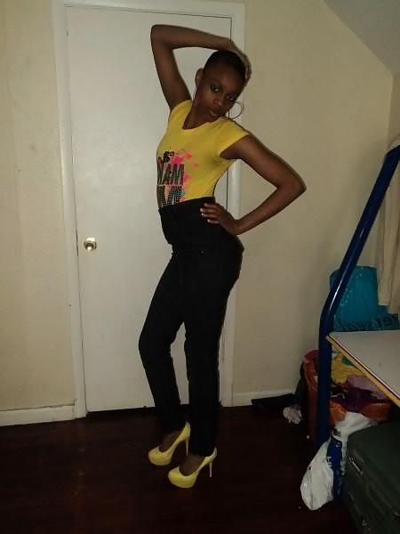 14P Sexy NN Black teen Posing