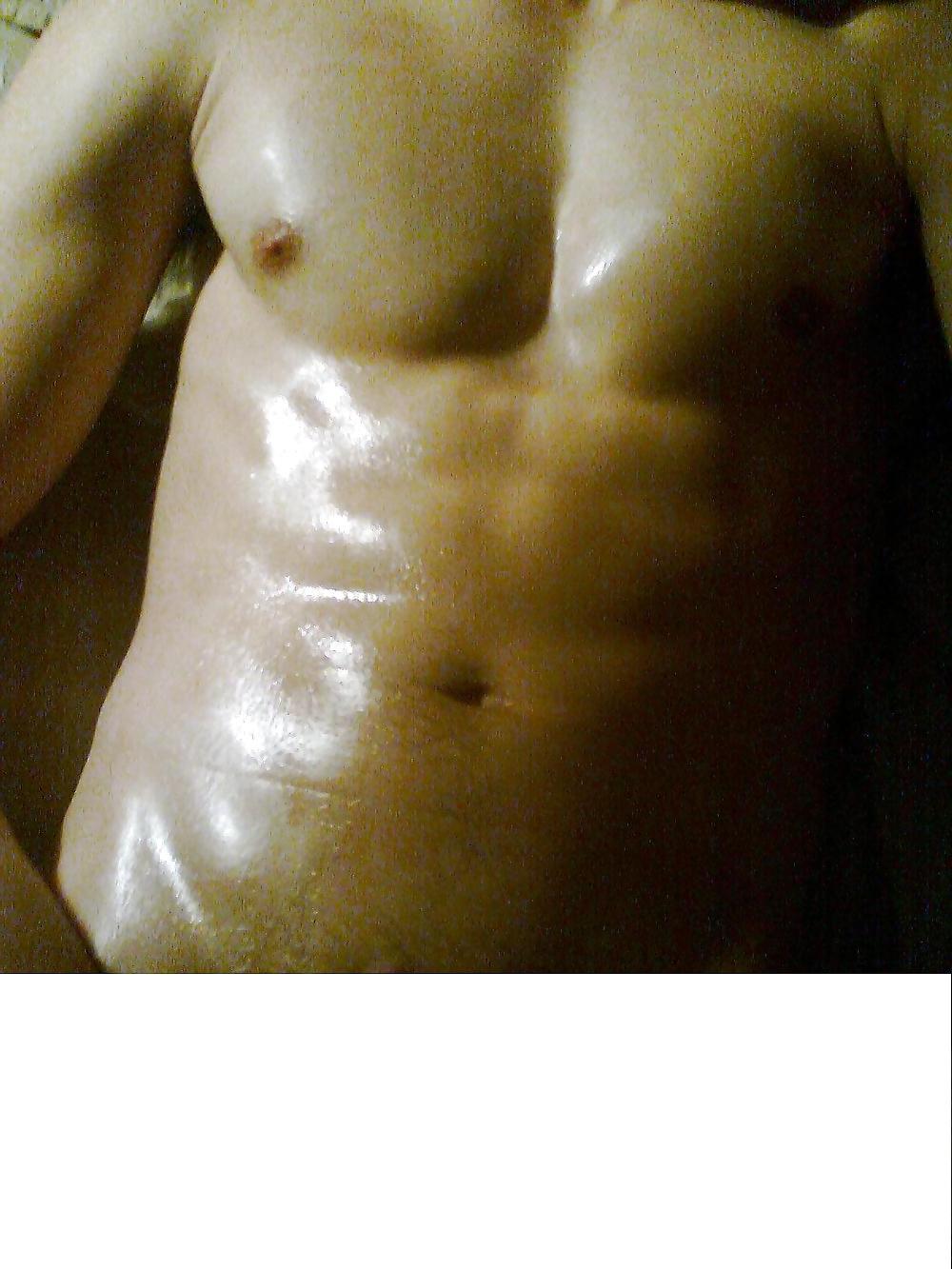 12P Rubbing myself with oil
