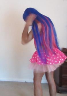 10P Sissy Luvs Her New Long Hair