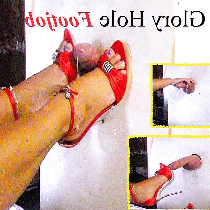 16P Mein Film - Glory Hole Shoejob mit Cumshot