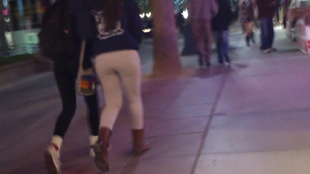 19P More nice Teen ass & butt in white jeans 