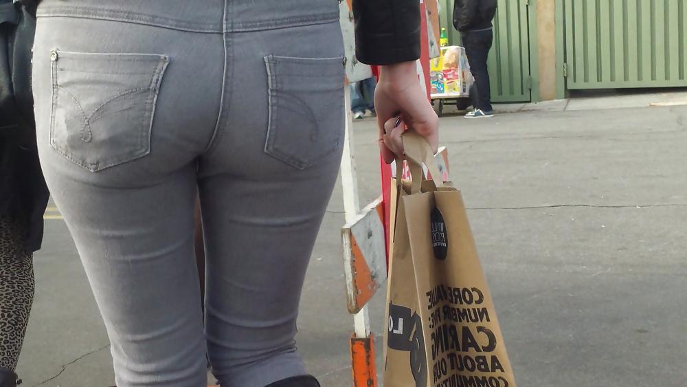 25P Sweet Teen Ass & butt in tight jeans 