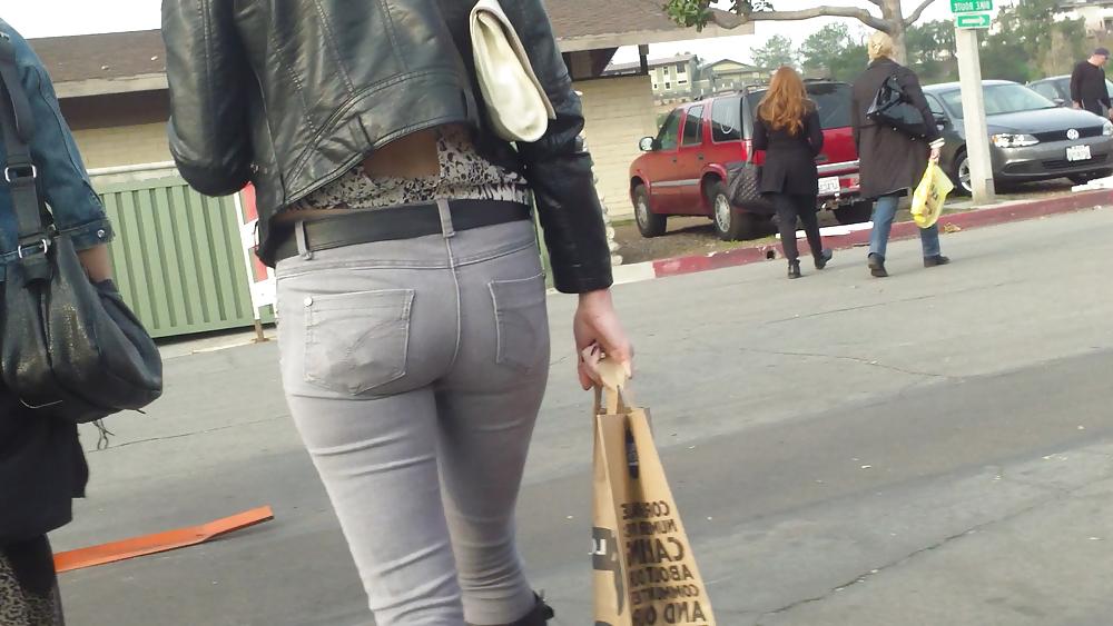 25P Sweet Teen Ass & butt in tight jeans 