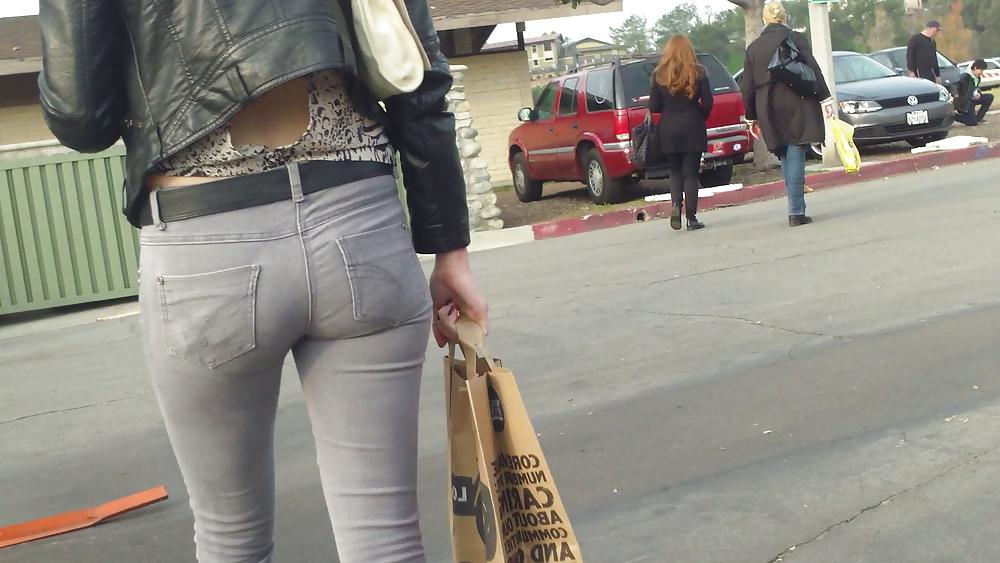 25P Sweet Teen Ass & butt in tight jeans 