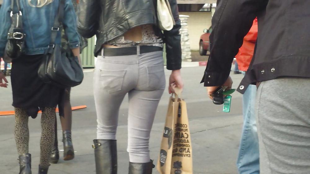 25P Sweet Teen Ass & butt in tight jeans 