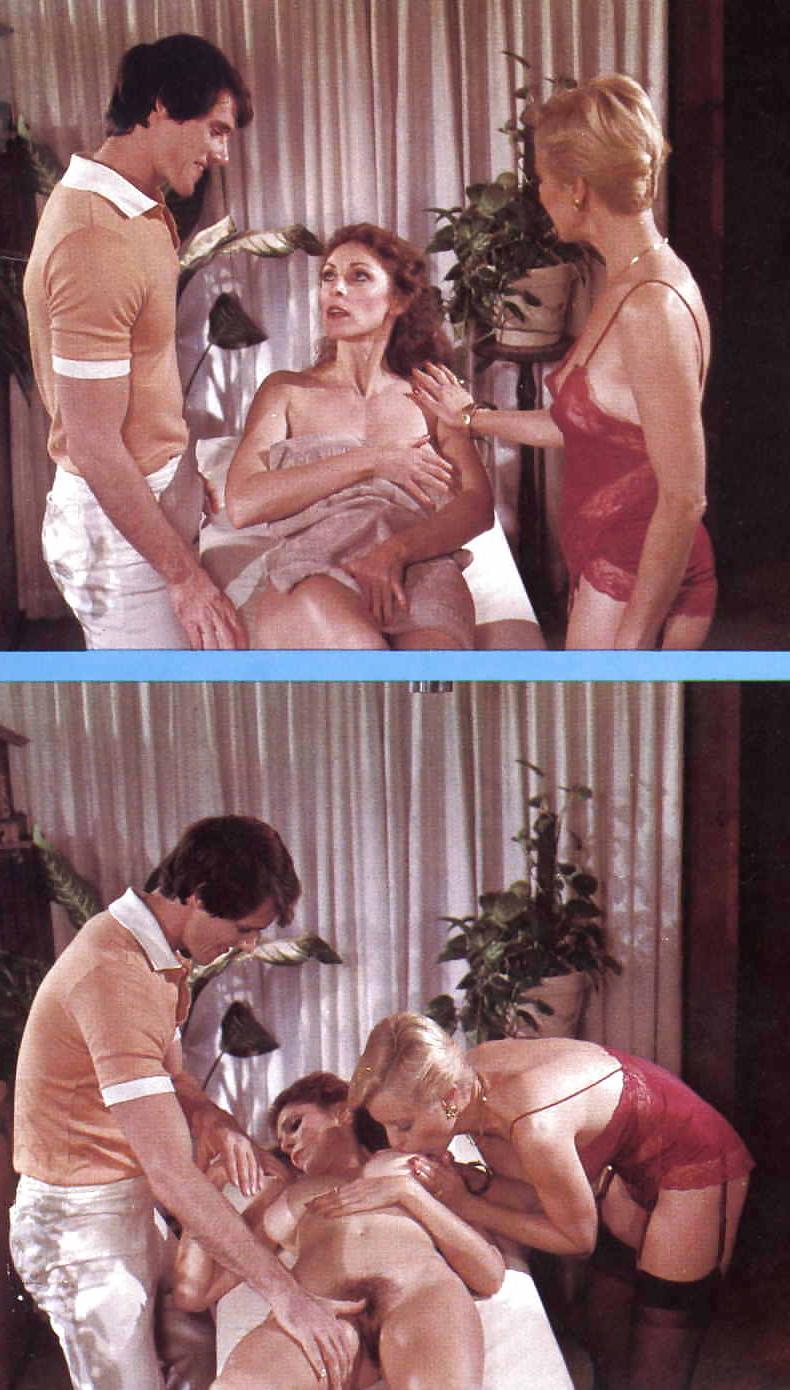 8P Vintage pornstar Aunt Peg in threesome
