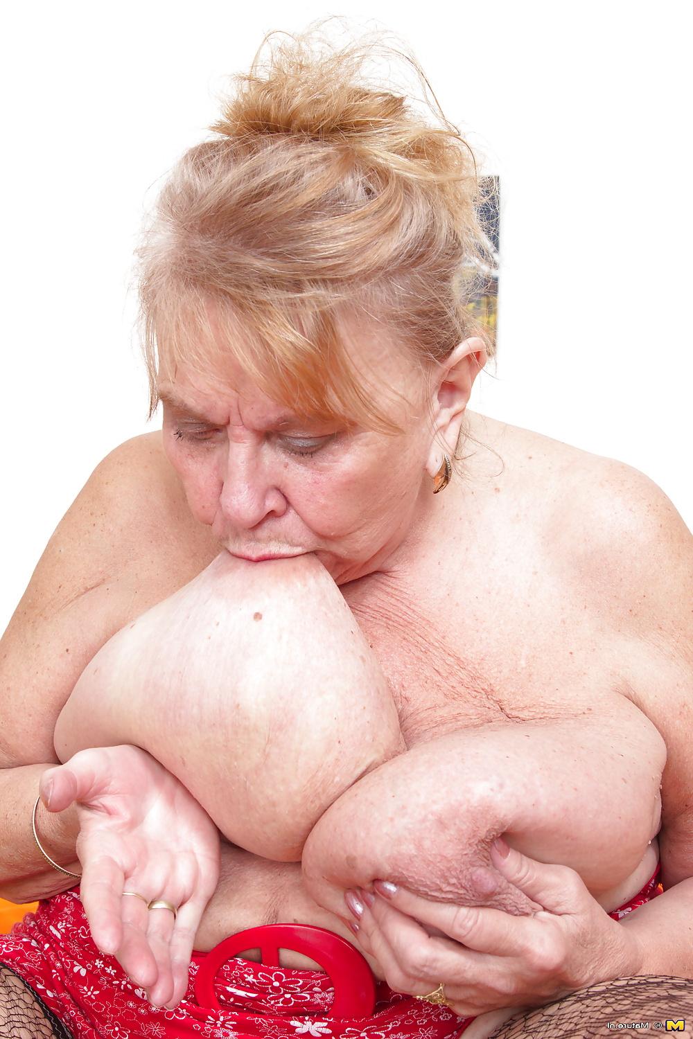 25P Old BBW granny with HUGE saggy tits PART 3