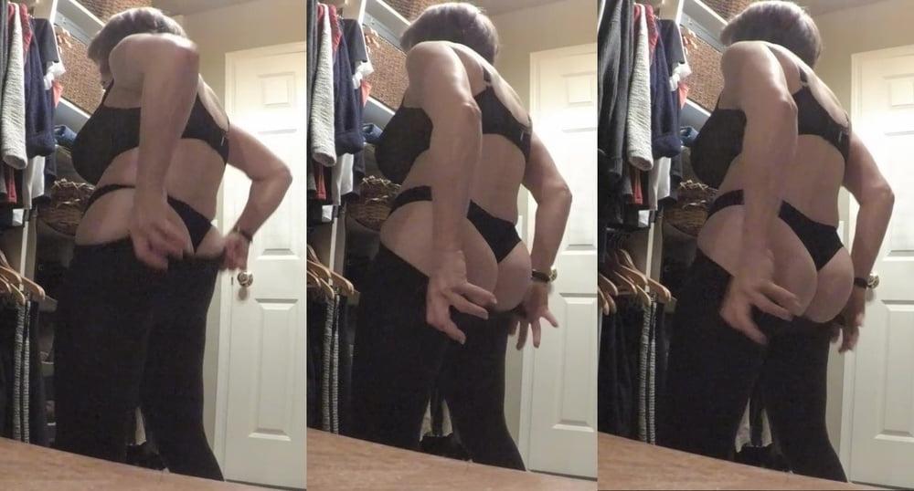 25P Spying in grandma's ass in the closet