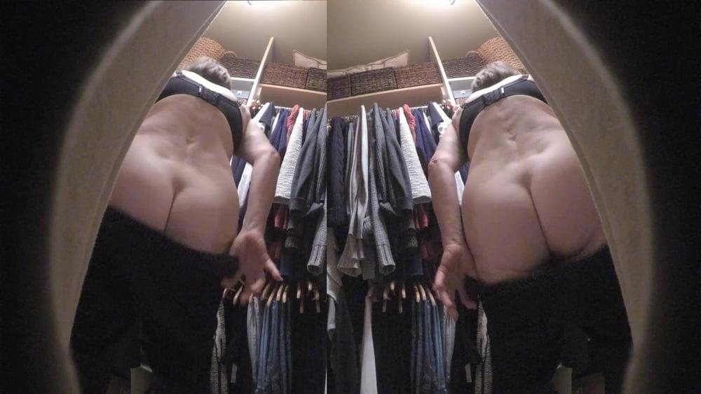 25P Spying in grandma's ass in the closet