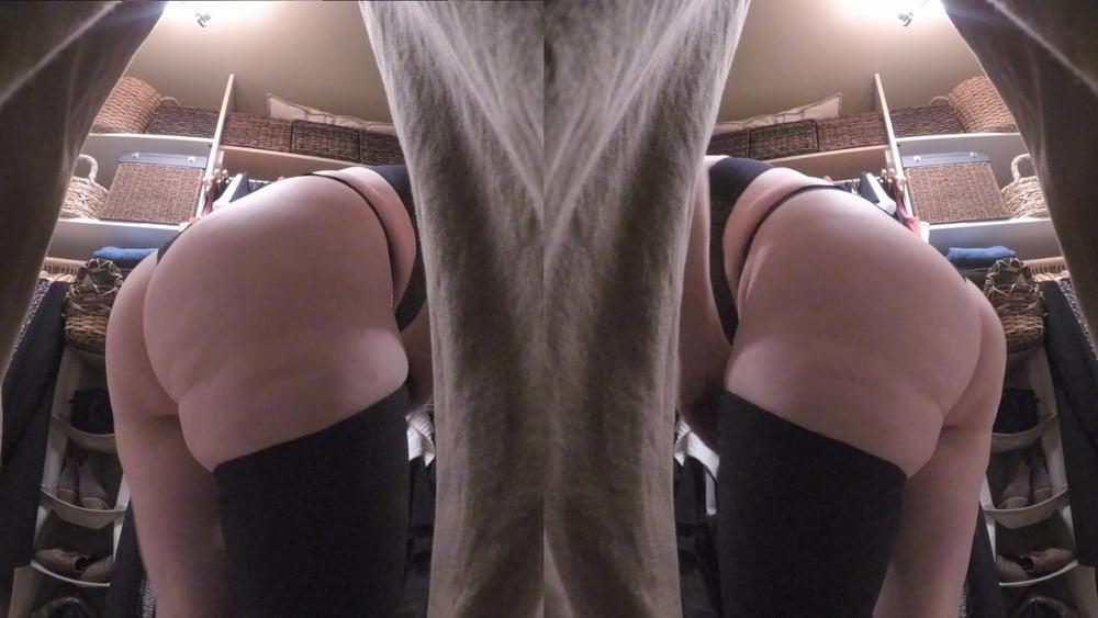 25P Spying in grandma's ass in the closet
