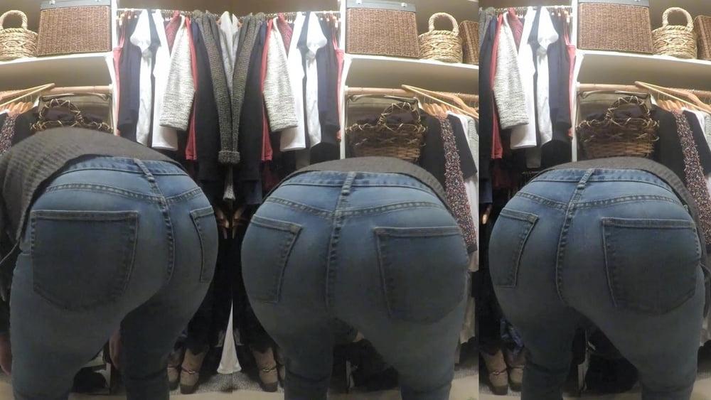 25P Spying in grandma's ass in the closet