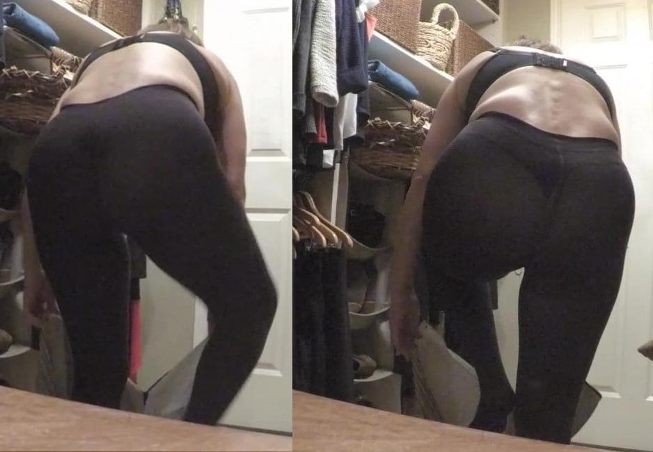 25P Spying in grandma's ass in the closet