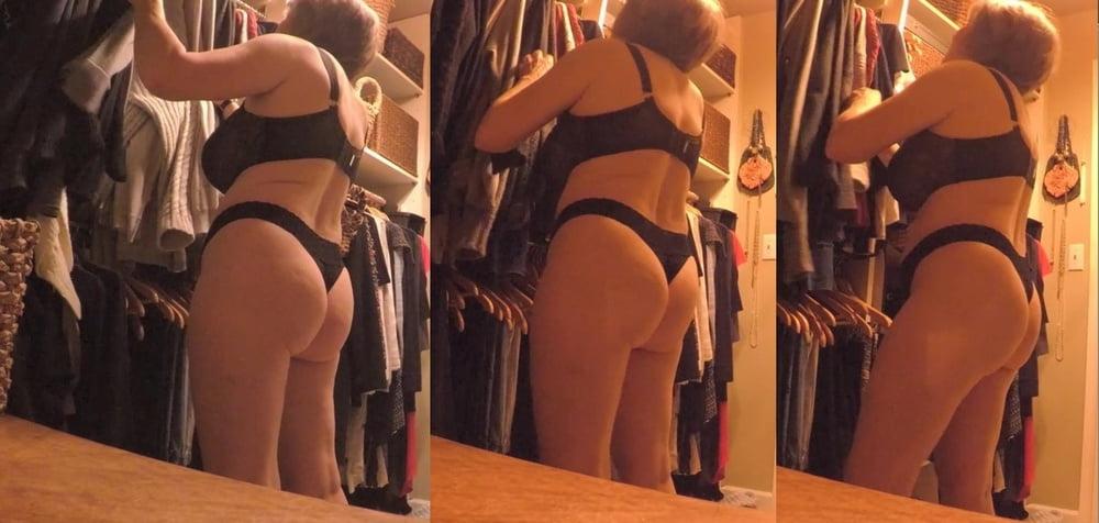 25P Spying in grandma's ass in the closet