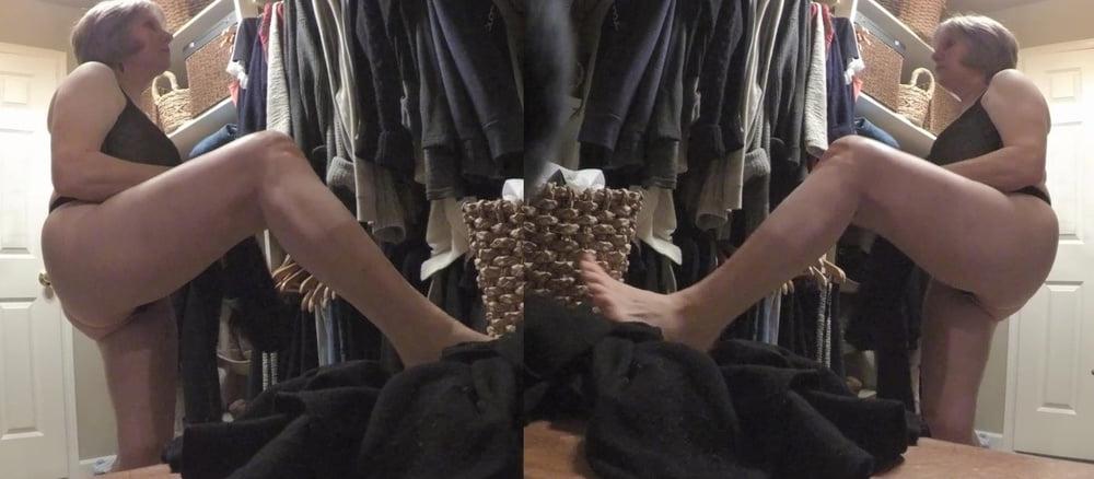 25P Spying in grandma's ass in the closet