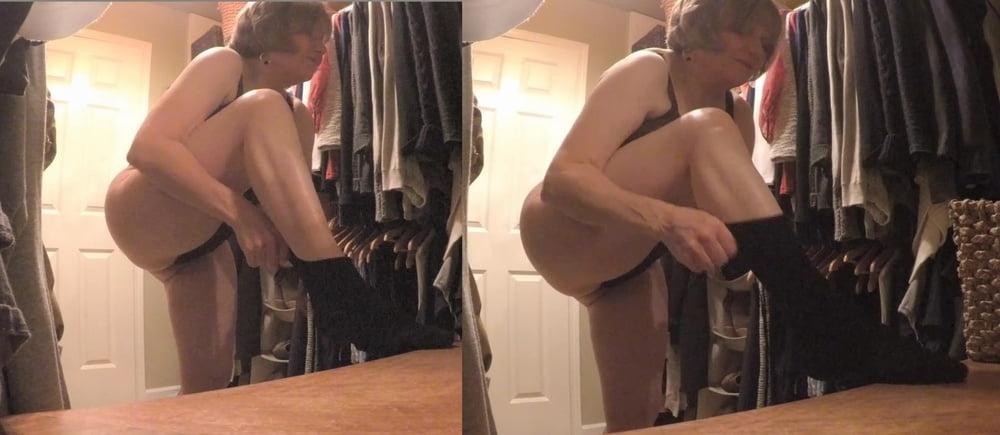 25P Spying in grandma's ass in the closet