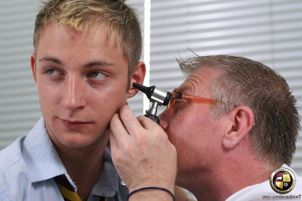 22P Twink gets deep anal inspection from the doctor