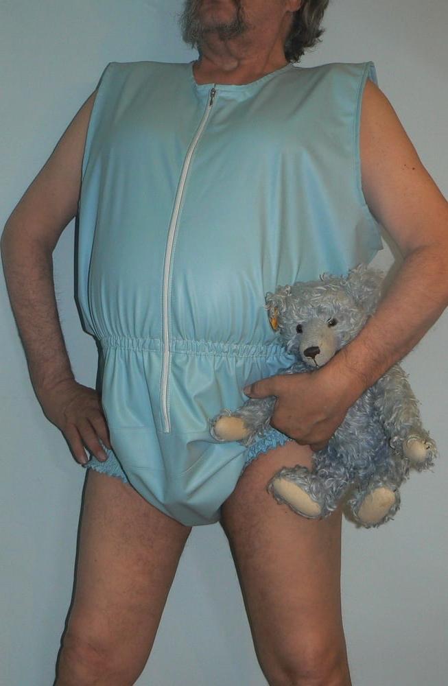 21P Gummihose babyblau  Rubber pants baby blue