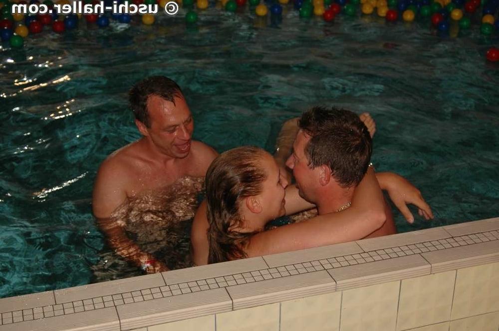 25P Gangbang &amp; pool party in Maintal (germany) - part 1