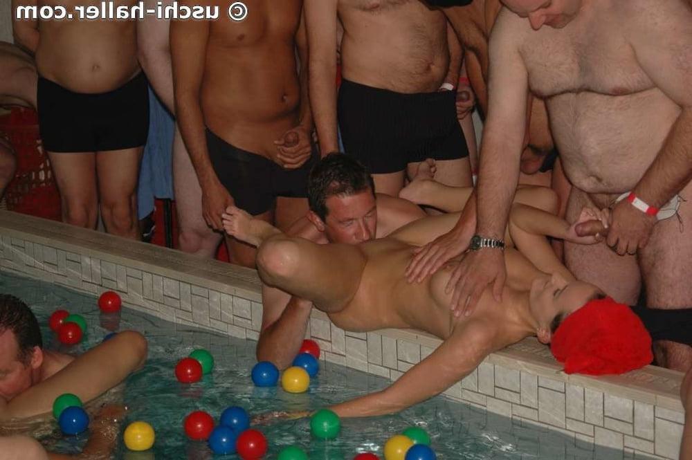 25P Gangbang &amp; pool party in Maintal (germany) - part 2