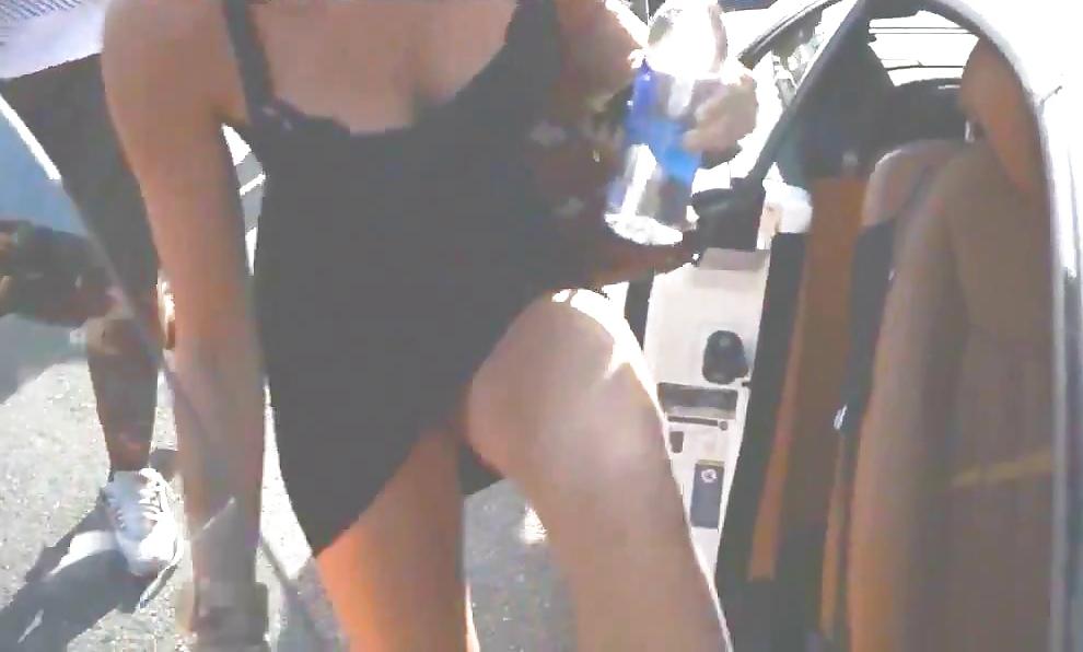 25P Miley Cyrus SideBoob and Upskirt