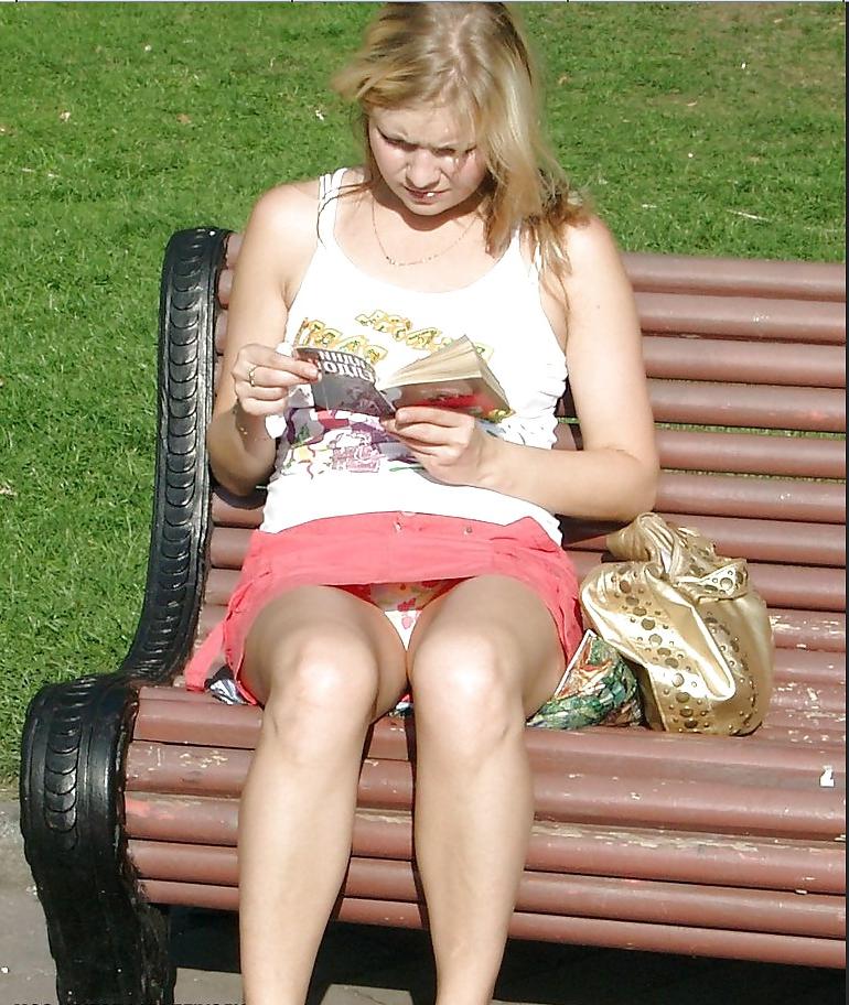 25P Upskirt and panty peeks