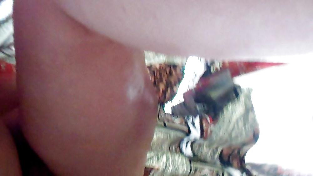 10P Bubble butt upskirt milf