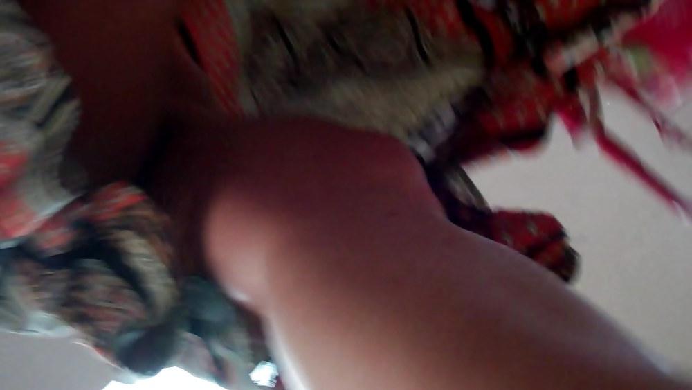 10P Bubble butt upskirt milf