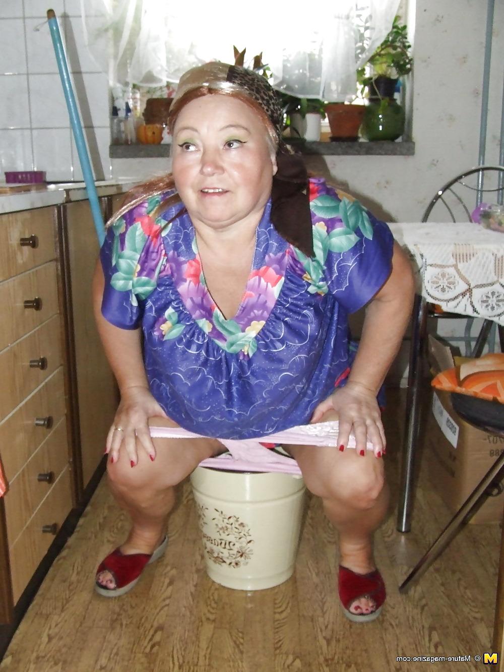 16P Mature cleaning lady 2