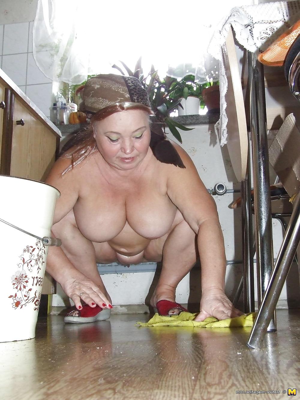 16P Mature cleaning lady 2