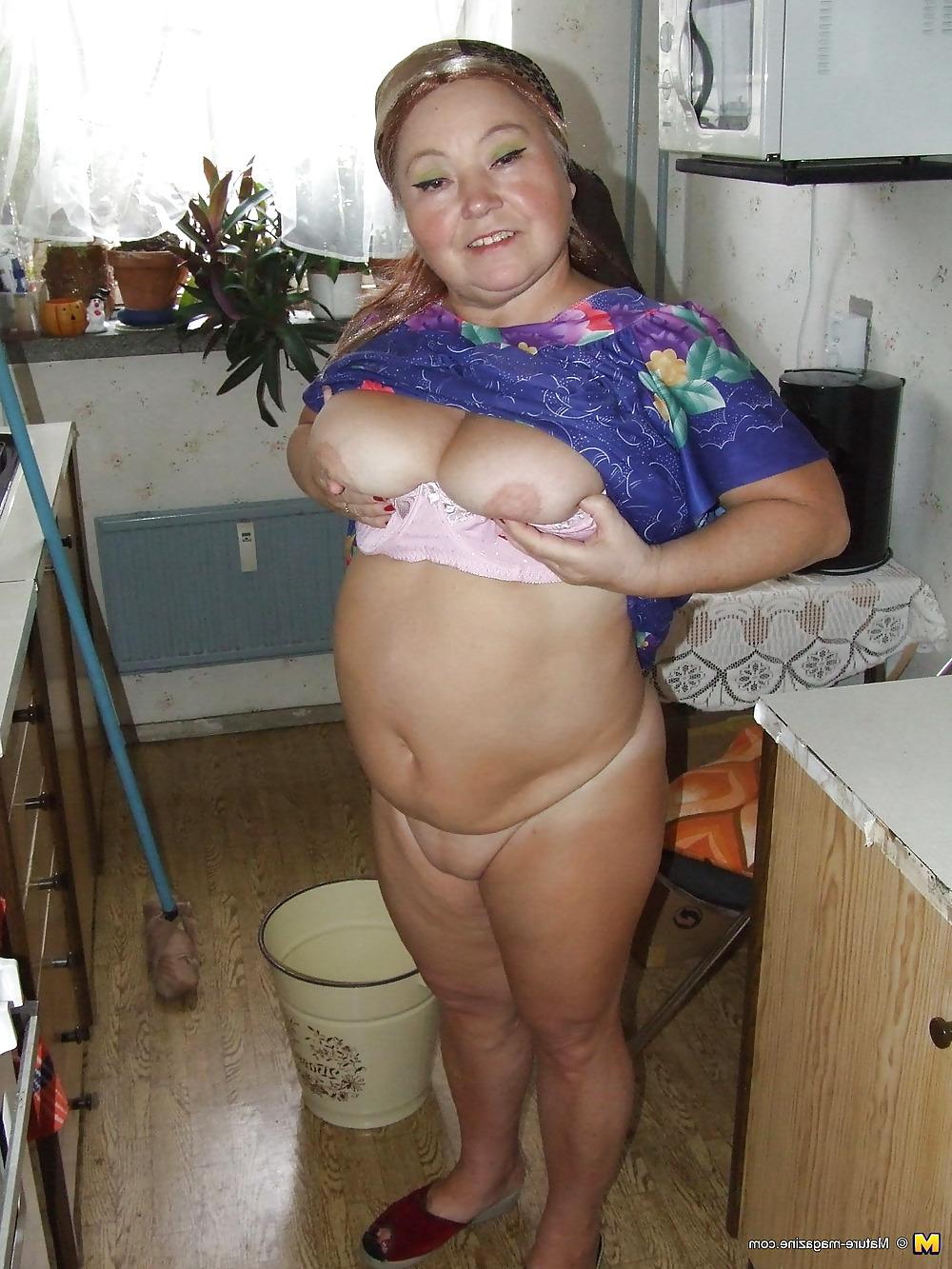 16P Mature cleaning lady 2