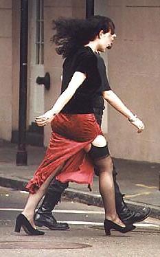 20P Stocking tops shown by accidents