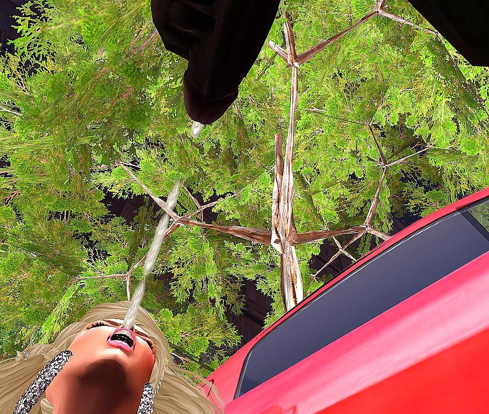 25P Blond German Barbie Fucks Giant Black Cock On Car In Public