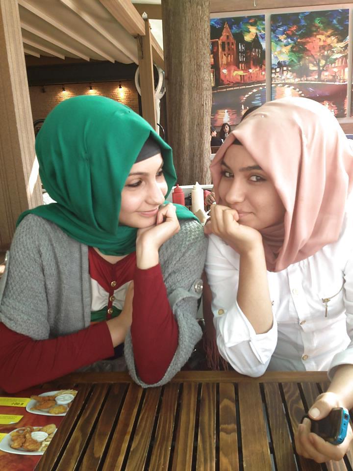 25P Turkish arab turbanli hijab karisik