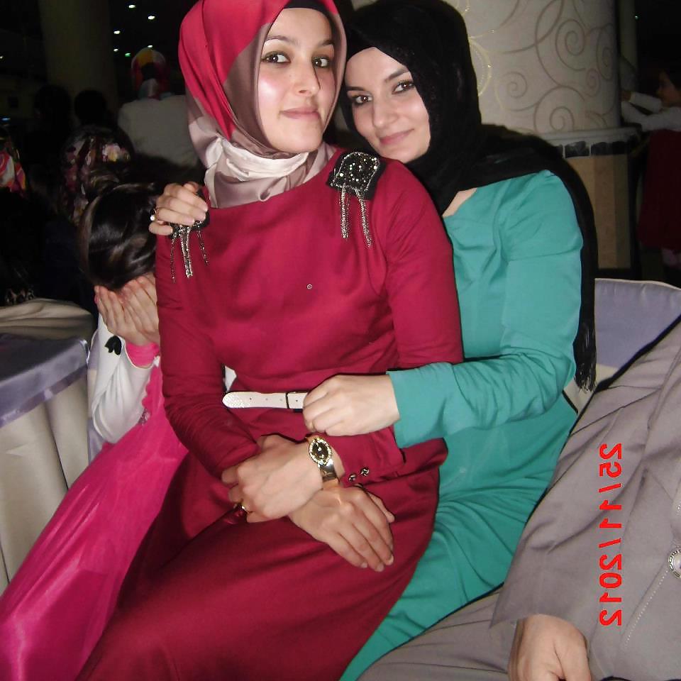 25P Turkish arab turbanli hijab karisik