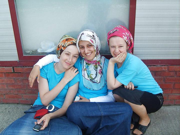 25P Turkish arab turbanli hijab karisik