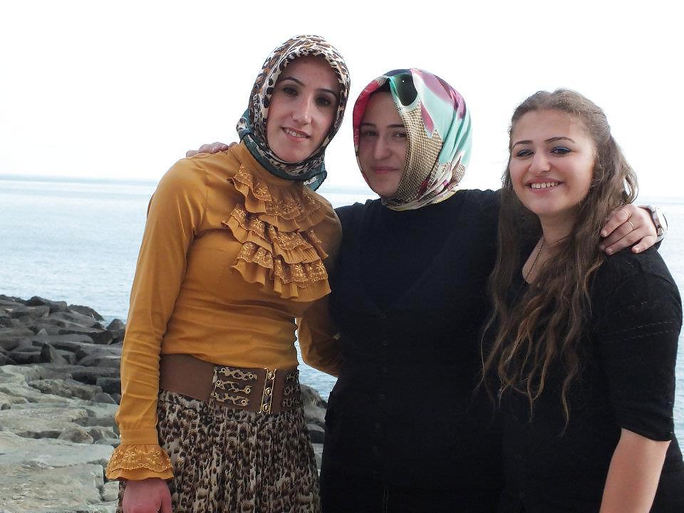 25P Turkish arab turbanli hijab karisik