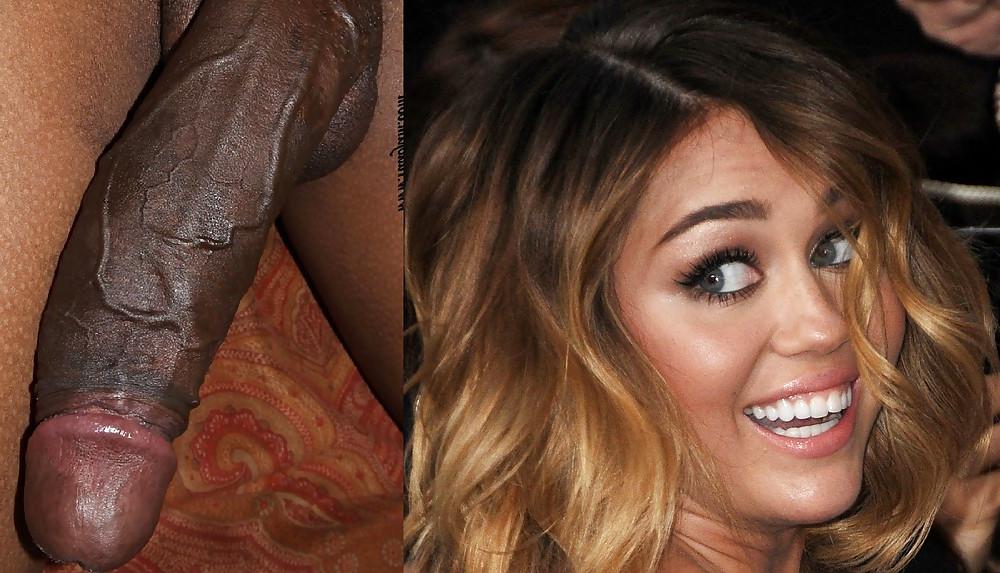 14P Miley cyrus black cock