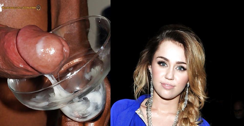 14P Miley cyrus black cock