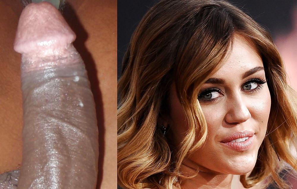 14P Miley cyrus black cock
