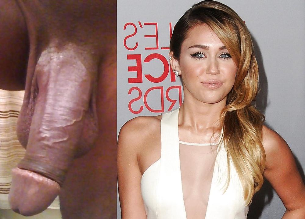 14P Miley cyrus black cock