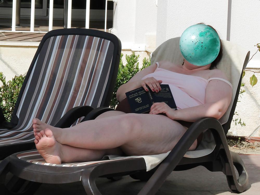 14P My bbw wife in swimsuit